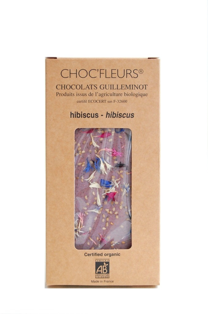 Choc Fleurs 花チョコレート ハイビスカス 100g